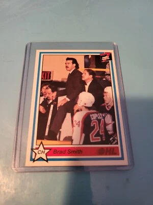 1990-91 7th Inning Sketch OHL WINDSOR SPITFIRES/ 200 BRAD SMITH HC - Image 1 of 2