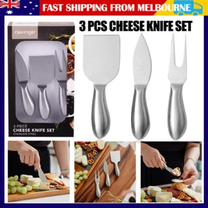 3PCS Clevinger Cheese Knife Set Stainless Steel Bread Belmont Knives Chef Cutlry - Picture 1 of 14