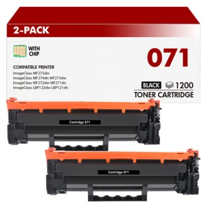 2PK CRG 071 Toner Cartridge For Canon 071 imageClass MF272dw MF274dn LBP121dn - Picture 1 of 1