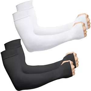 Outdoor UV Protection Sun Sleeves to Cover Arms UPF 50+ Compression Arm Sleeves - Picture 1 of 26