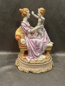 Dresden Richard Klemm Mother Child Daughter Porcelain Figurine 10.5" - Picture 1 of 10