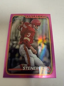 2024 Topps Stadium Club Pink Refractor Jan Stenerud - Picture 1 of 1