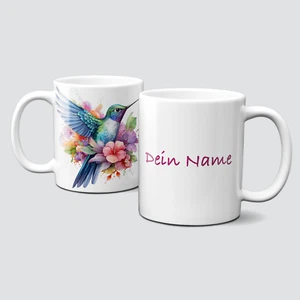 online-hut-Tasse-Humingbirds-Tier-Vögel-Kolibri-Blüten-Personalisierbar-LT-998 - Bild 1 von 1
