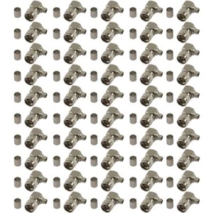 50 Pack Right Angle N-Type Male Crimp Connector - HDF400 Cable Crimp - Picture 1 of 4