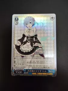 Weiss Schwarz Signature Re:Zero Rem Blue Haired Maid RZ/S46-060SP Foil Signed - Picture 1 of 5
