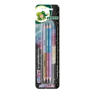 3 JOLLY Supersticks Crazy Metallic Buntstifte farbsortiert bunt Holzbuntstifte - Bild 1 von 2