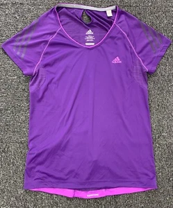 Adidas Womens Shirt Medium Supernova Running Purple Performance Active CLIMALITE - Picture 1 of 9