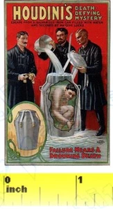CASA DE MUÑECAS Mini Houdini Magic Escapology Estampado Póster - CDHM 1:12 - Imagen 1 de 1