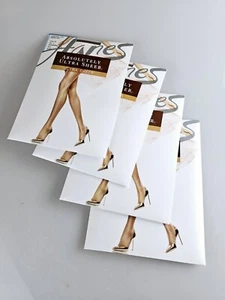 Nuovi collant vintage Hanes 707 assolutamente ultra trasparenti punta trasparente taglia A - Foto 1 di 3