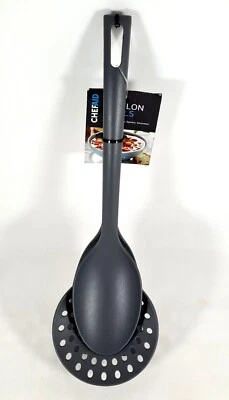 Chef Aid Kitchen Nylon Tools Set of 3 Slotted Turner, Spoon, Skimmer - Image 1 of 4