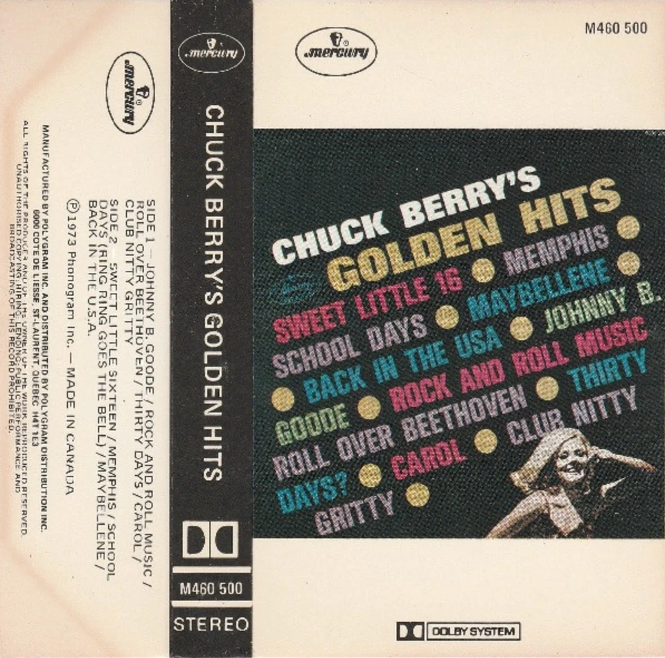 chuck berry's golden hits cassette rock pop very good - Image 1 of 1