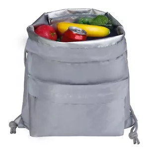 Insulated Backpack Unisex Lightweight Lunch & Cooler Bag With 3 Pockets Ideal Fo - Picture 1 of 9