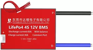 LiFePO4 BMS PCB 4S 12V 60A Daly Balanced Waterproof Battery Management System UK - Picture 1 of 14
