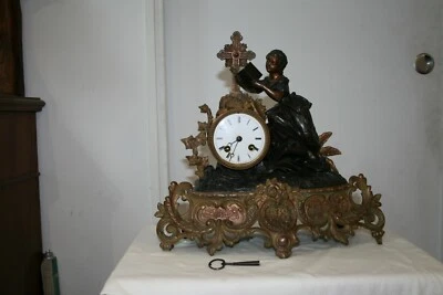 Ancienne pendule RÉGULE,style NAPOLÉON III   - Photo 1/4