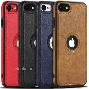 For Apple iPhone 7 7s 8 Plus SE 2nd 3rd 2022 Case Slim Leather Shockproof Cover - Picture 1 of 9