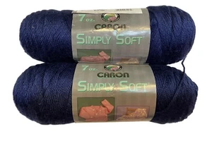Caron Simply Soft Garn Dark Country Blue 9906 Posten 2 Knäuel - Bild 1 von 6
