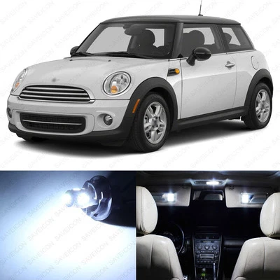 Paquete interior de 13 luces LED blancas para Mini Cooper S techo rígido 2006-2014 herramienta Foto 1 de 4