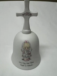 Precious Moments BELL "This Day Has Been Made In Heaven" Cross Handle - Picture 1 of 3