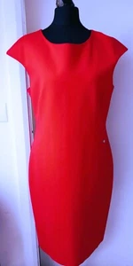Beautiful Armani Red Sheath Dress Ladies Womens Size 46 ~ UK 10/12 VGC+ - Picture 1 of 7