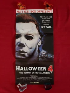 PÓSTER ORIGINAL DE HALLOWEEN 4 1988 PELÍCULA AUSTRALIANA DAYBILL RETORNO MÁSCARA MICHAEL MYERS - Imagen 1 de 6