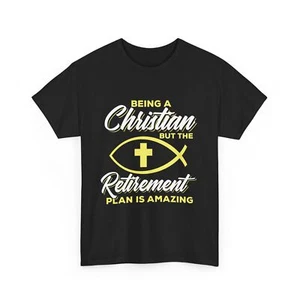 Essere cristiani ma il piano di pensione è incredibile maglietta, maglietta basata sulla fede - Foto 1 di 15