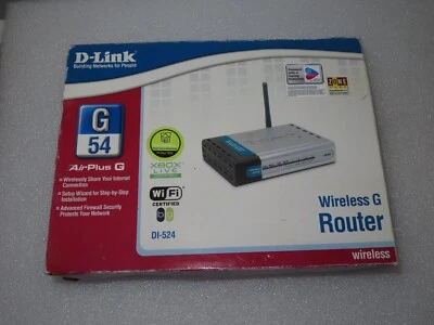 D-Link DI-524 Wireless High Speed Router  54 Mbps 802.11g AirPlus G New Sealed - Image 1 of 4