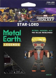 Fascinations Metal Earth Marvel Legends STAR-LORD 3D taglio laser model kit MEM007 - Foto 1 di 4