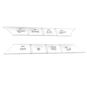 8pcs Climate Fan AC Control Button Covers Silver Fits 13-19 X166 GL450 GLS550 #A - Bild 1 von 2