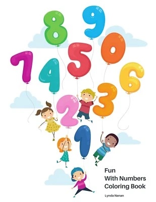 Fun With Numbers Coloring Book Learning Education INSTANT DIGITAL DOWNLOAD - Image 1 of 4