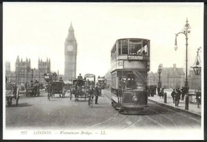 Moderne Postkarte: Westminster Bridge. um 1910 Vintage PC Repro. Mayfair NL57 - Bild 1 von 1