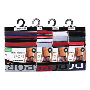 3 6 Pairs Mens Boxer Shorts Trunks Briefs Underwear Comfort Designer Boxers S-XL - Picture 1 of 6