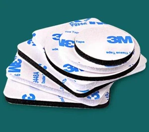 3M Hook and Loop Heavy Duty Stick On Self Adhesive Pads  Round Square 10mm-130mm - Picture 1 of 12