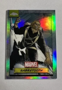 2024 Topps Chrome Marvel Sabretooth Refractor #25 - Picture 1 of 2