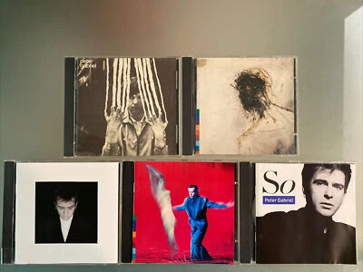 Peter Gabriel 5 💿 LOT: Self Titled, Real World, Shaking Tree, Us, So VG Foto 1 de 4