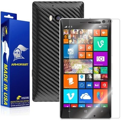 ArmorSuit Nokia Lumia 930 Screen Protector + Black Carbon Fiber Skin Protector - Image 1 of 4