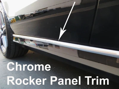 2000-2018 Lincoln Chrome SIDE ROCKER PANEL Trim Molding Kit 2PC - Image 1 of 2