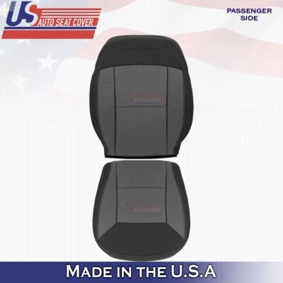 2014 to 2024 For Dodge Ram ProMaster Passenger Bottom & Top Cloth SeatCover Gray - Image 1 of 4