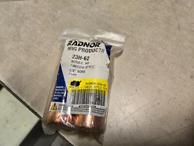 Boquillas de cobre de alta resistencia Radnor genuinas OEM paquete de 2 5/8" diámetro 64002550 23H-62 Foto 1 de 2