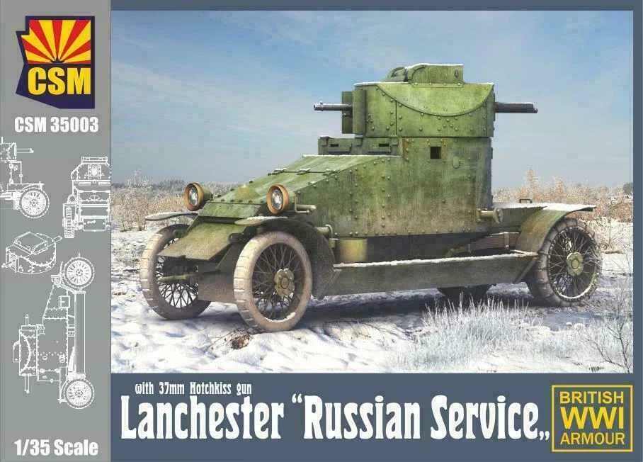 Copper State Models 35003 Lanchester Russian Service WWI Kit Montaggio 1/35 - Immagine 1 di 1