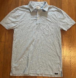 Faherty Polo Shirt Mens Small Light Blue Heather - Picture 1 of 3