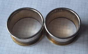 2 Serviettenringe Silberoptik - Bild 1 von 4