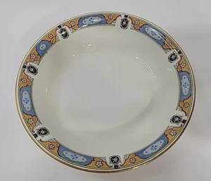 THOMAS TILL & SONS BURSLEM BLAU UND WEISS Gold Guilded 8" Schalen ANTIK - Bild 1 von 4