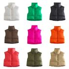 Fashionable Sleeveless Coats for Women Fall Winter Vintage Puffer Vests