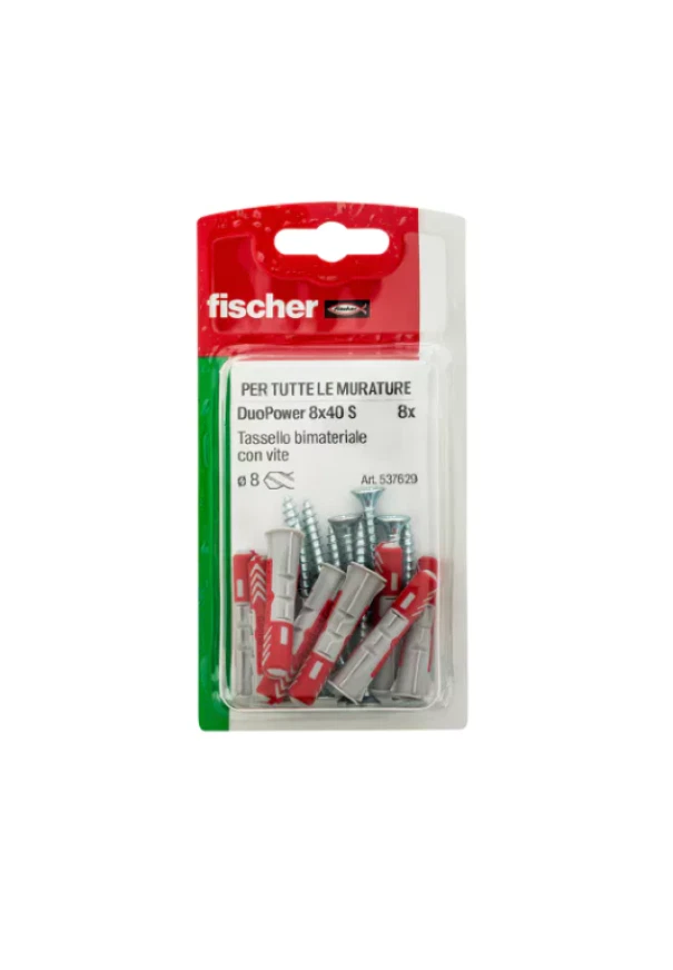 Tasselli e viti Duo Power 8s 8pcs - Fischer