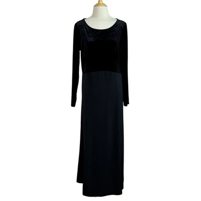 Vestido LINEA by Louis Dell'Olio Mediano Negro Terciopelo Mixto Silencioso Lujo QVC Foto 1 de 4