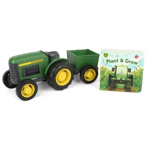 Green Toys Play & Learn John Deere Tractor & Wagon, Lift-a-Flap Book BBJDTR-1850 - Imagen 1 de 5