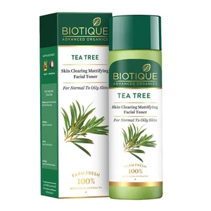 Biotique Tea Tree Toner 120ml For Acne Oily Skin Pore Tightening Mattifying - Picture 1 of 5