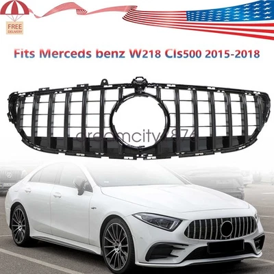 Rejilla delantera negra para Mercedes Benz CLS550 CLS500 W218 2015-2018 Foto 1 de 4