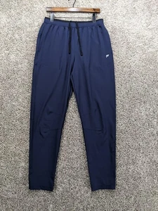 Fabletics The Fundamental Jogger Pants Mens Medium Zip Pocket Blue Drawstring - Picture 1 of 11