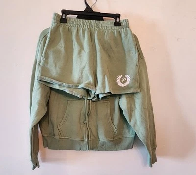 Victoria's Secret PINK shorts and full zip hoodie outfit size shorts xs hoodie s - Image 1 of 4